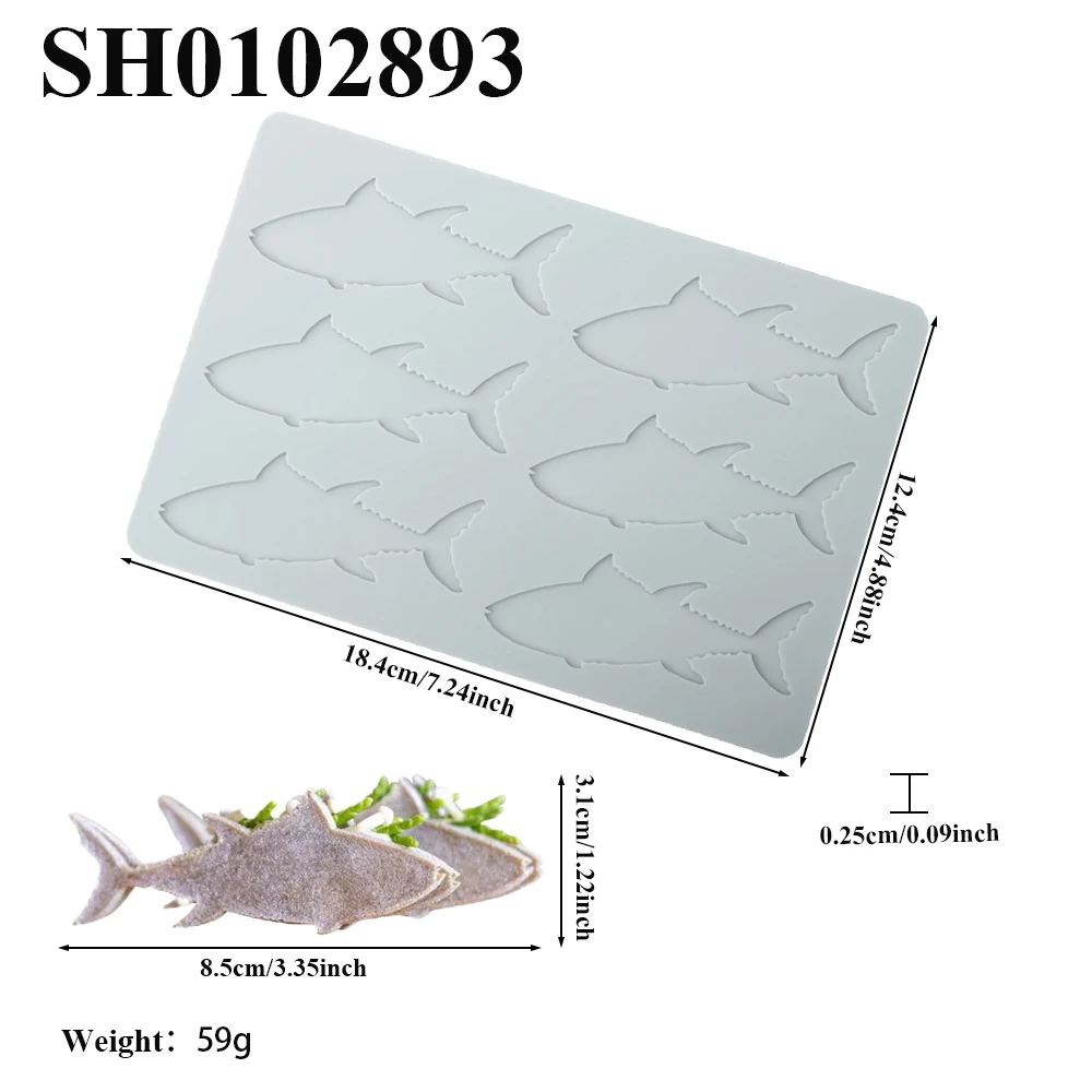 Crab Fish Crab Claws Fish Bone or Leaf Design Chocolate Chips Mold Silicone Lace Mat Dessert Decoration Sugar Craft Silicone Pad
