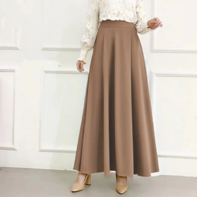 

Women's New Temperament Casual Elegant Simple Fabric Fashion Skirt