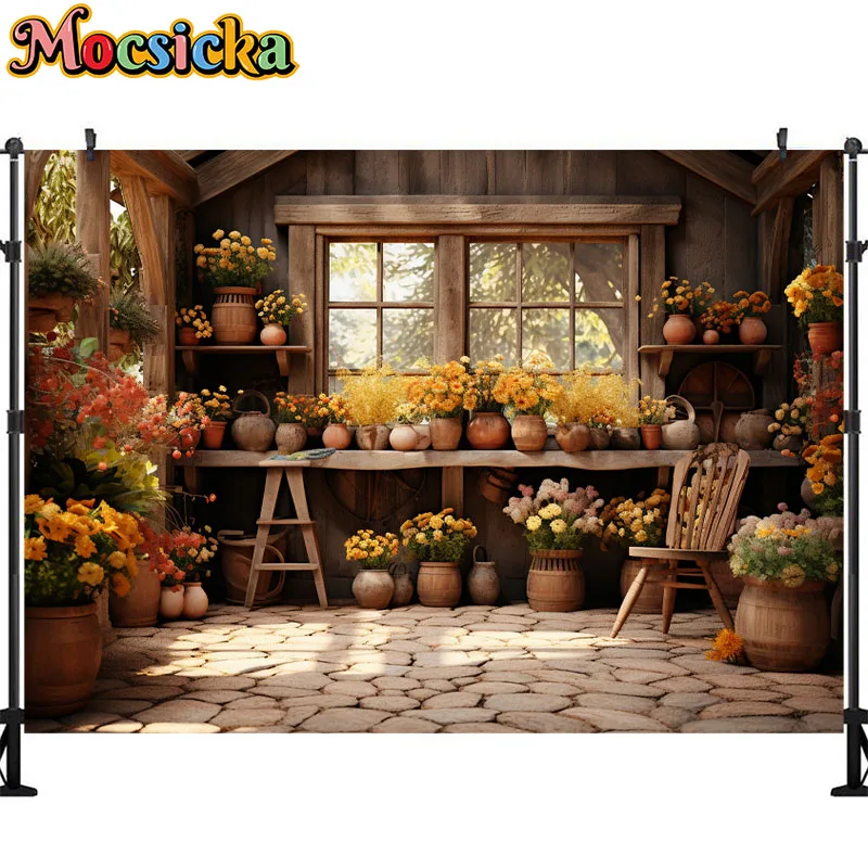 Spring Easter Photography Background Bunny Eggs Garden Flowers Kids Birthday Party Portrait Decor Backdrop Photo Studio Banner