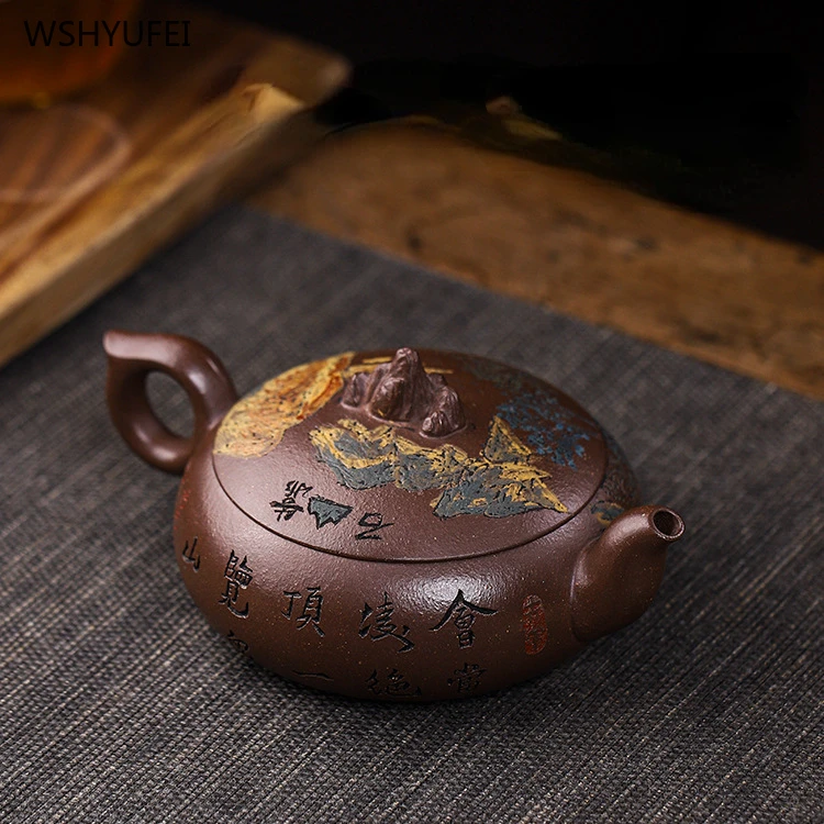 Yixing handmade purple clay teapot 260ml teapot Kung Fu tea set and tea pot 1pcs kettle Gift Tea pot