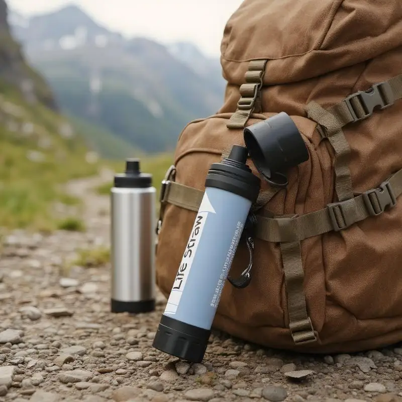 

Персональная уличная соломенная система для фильтрации воды — снаряжение для выживания для кемпинга, скалолазания и пеших прогулок