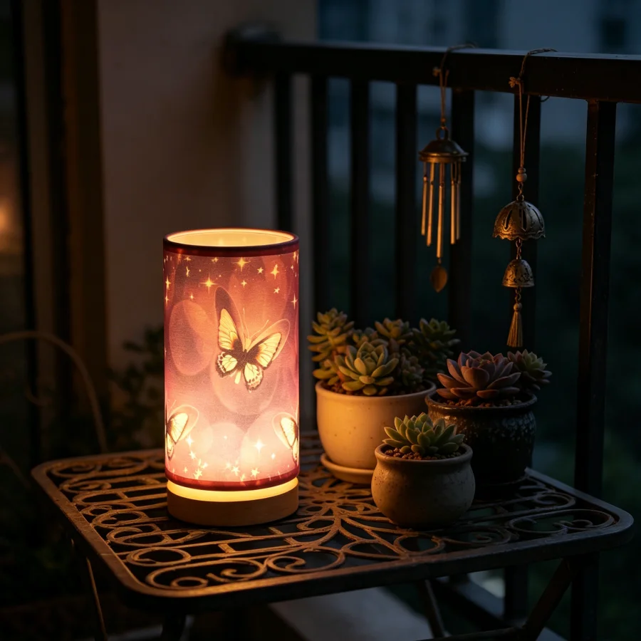 Small Table Lamp Bedside Warm LEDins Butterfly Creative Night Light