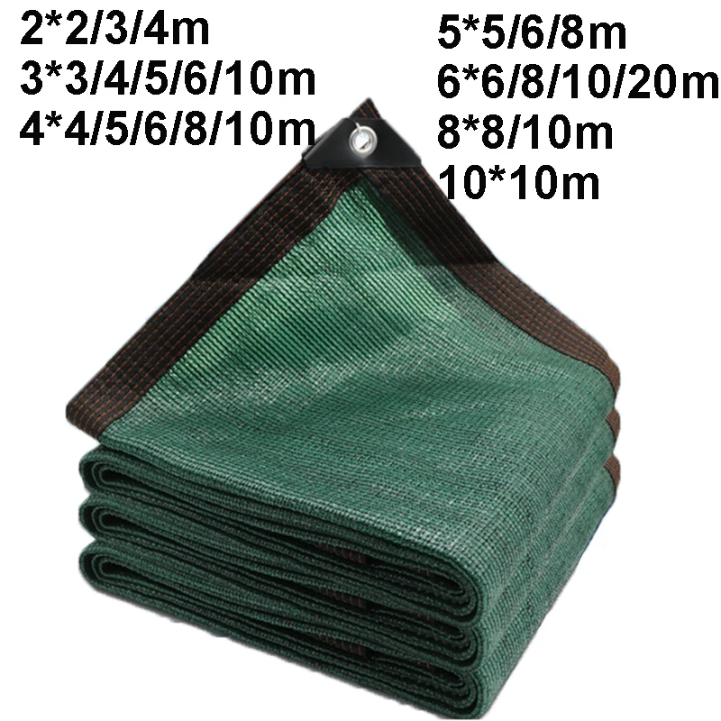 Large Sunshade Sail Sun Shelter Anti-UV 4mx4 5x5 6x6 8x8 10x10 Outdoor Yard Garden Balcony Camping Blackish Green Sun Shade Sail