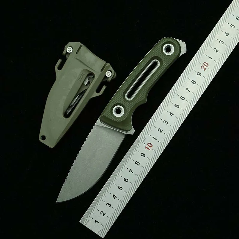 

Новый стальной фиксированный нож LEMIFSHE 154 см, рукоятка G10, многофункциональные инструменты для ежедневного использования, кемпинга, охоты, кухни, выживания