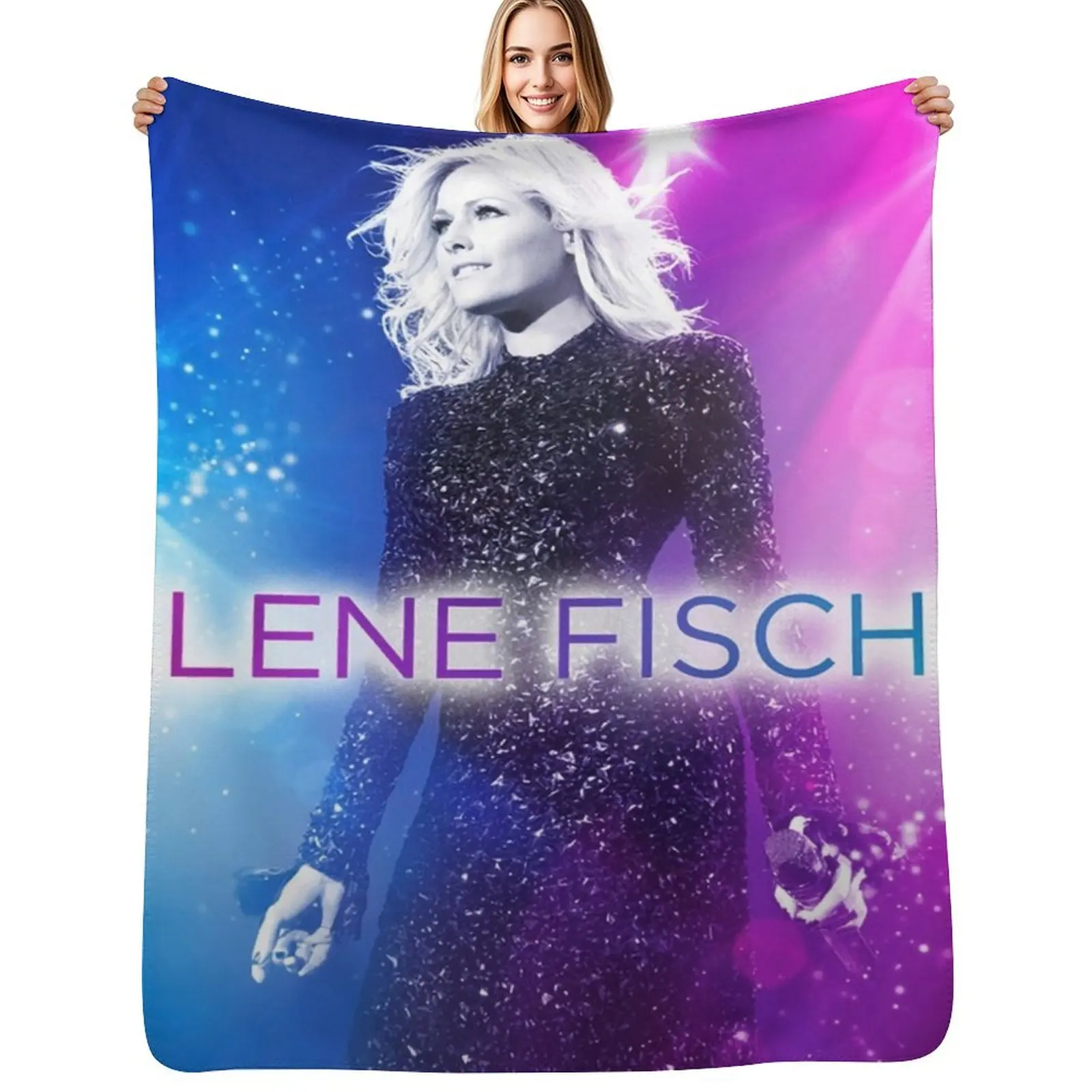 Helene Fischer Throw Blanket Anti Shedding Soft Fuzzy Blanket for Home