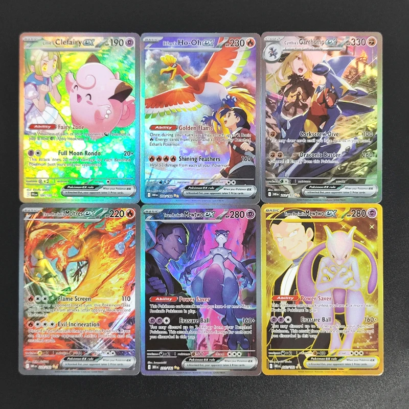 Proxy PKM Karten Mew Ex PAF 232/091 SVP 053 Englische TCG Sammelkarten Handelskartenspiel