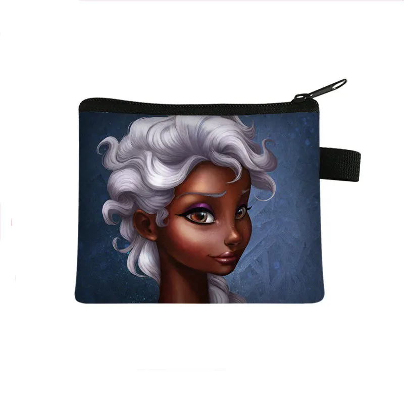 new-african-girl-children's-zero-wallet-card-bag-coin-key-storage-bag-hand-bag-porte-monnaie-femme-coin-purse-manga-billetera-f1