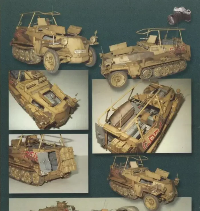 World War II Sd.Kfz.250 War Vehicle 3D Paper Model Diy