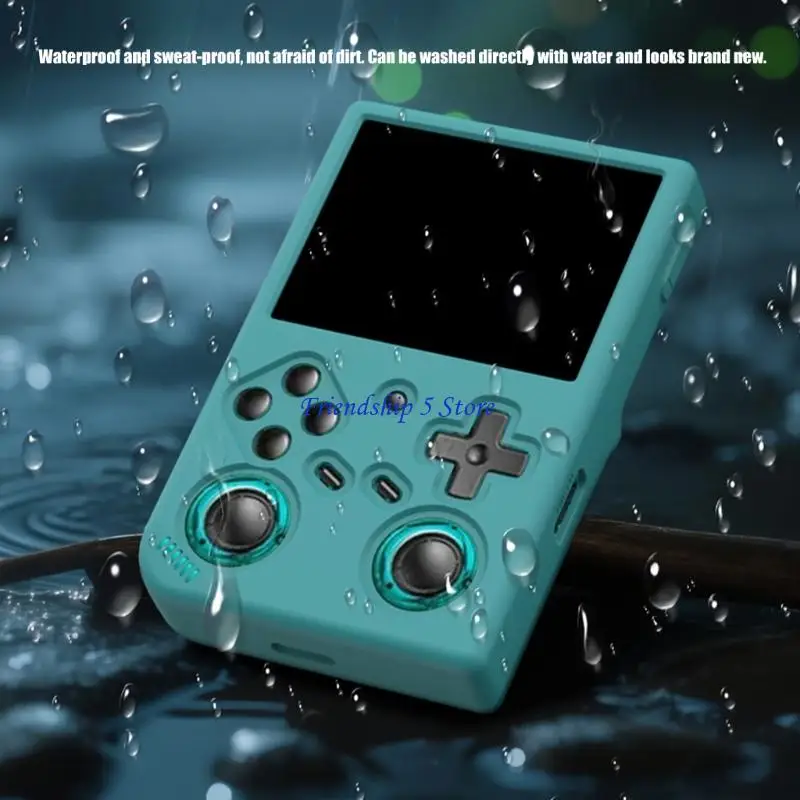 T8WC Game Console Skin Cover Protective Case for RG35XX Scratchproof Housing Shell Protective Case Cover Flexible Sleeve