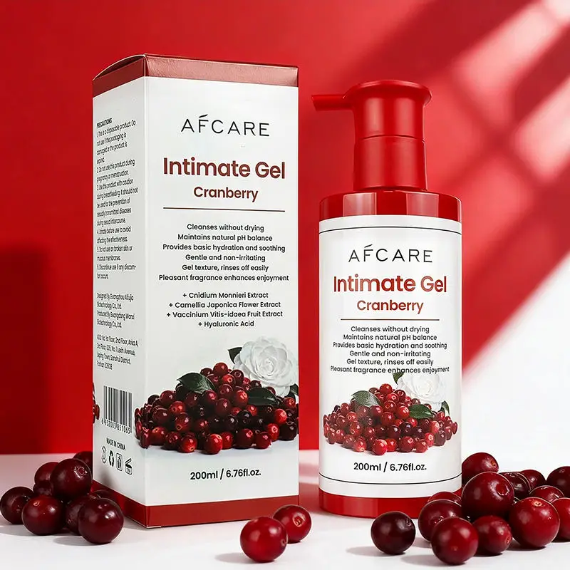 Cranberry Intimate Care Gel with Vaginal Probiotics pH Balance Yeast Infection & BV Relief Moisturizing Odor Control Applicator