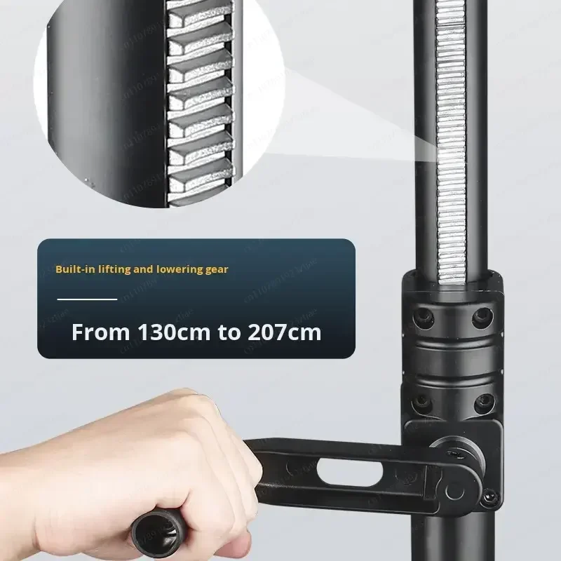 All Metal Hand Crank Speaker Stand, Heavy Duty Tripod for 12
