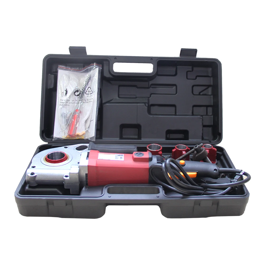 

Mini hand-held pipe threading machine easy-operated construction machine portable electric pipe threader