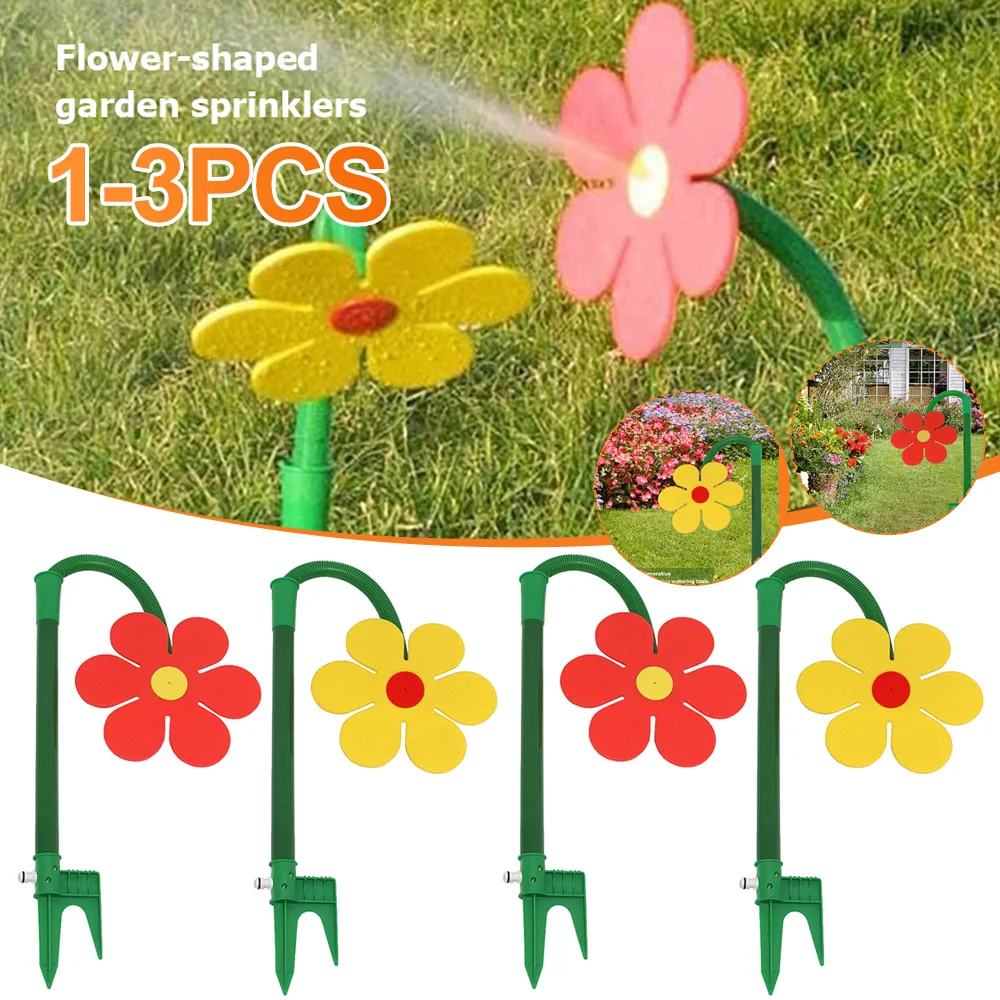 

Dancing Sunflower Shape Grass Water Sprinkler Funny Fast Irrigation Rotatable Garden Sprinkler Funny Lawn Sprinkler For Farm