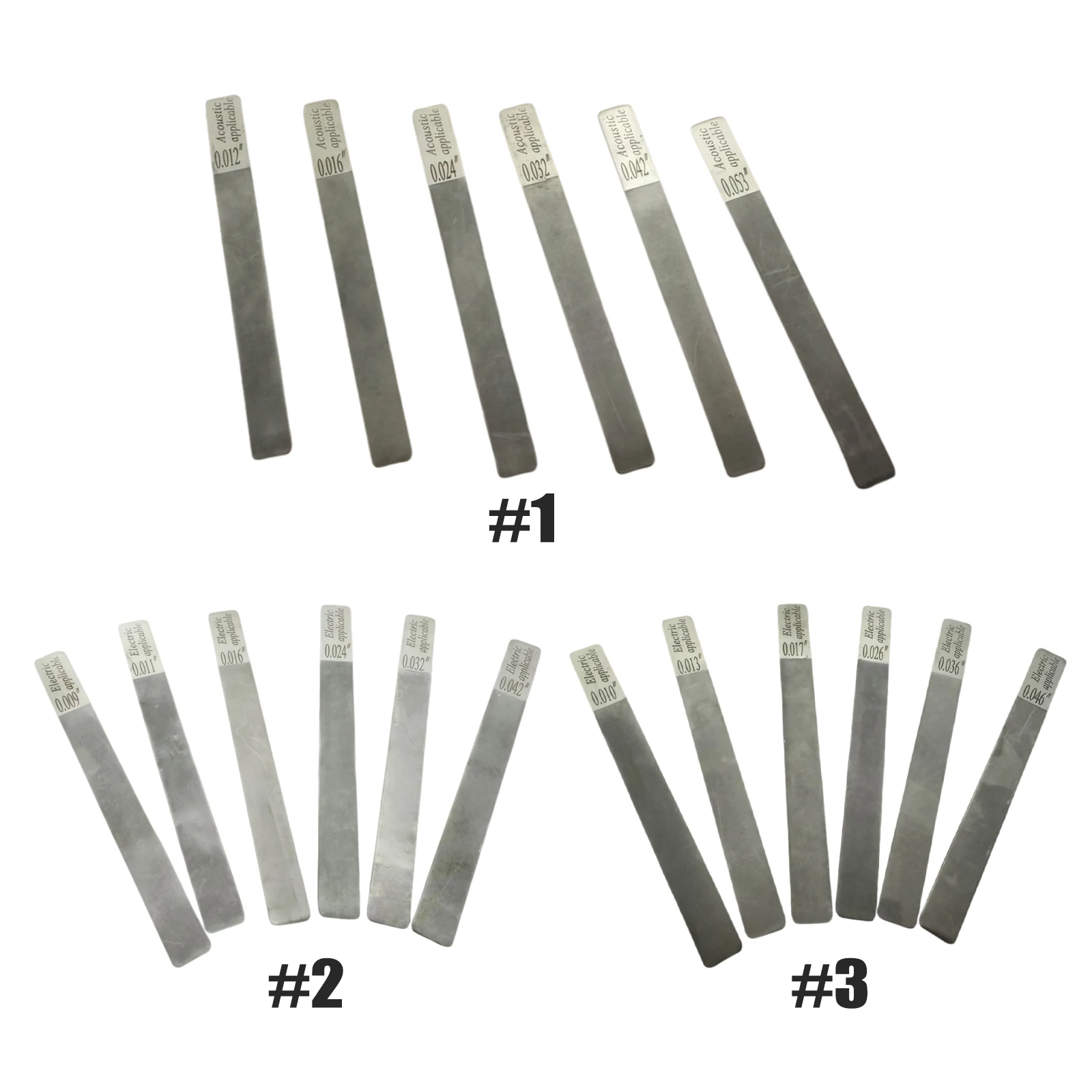 6Pcs Guitar Nut Fret File Wear Resist Slot Luthier Repair Tool Alloy Pillow File for Electric Acoustic Guitars & Bass Care view 2