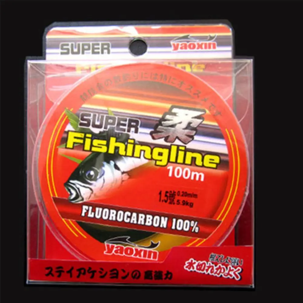 100M Super Strong 100% Fluorocarbon monofilamento Nylon PA lenza 0.8-6LB