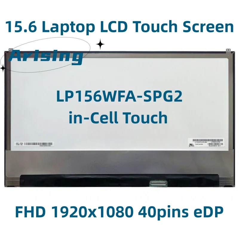 

15.6 Laptop LCD Touch Screen LP156WFA-SPG2 For Acer Swift5 SF515-51 FHD1920x1080 In-Cell Touch IPS Display Replacement 40pin eDP