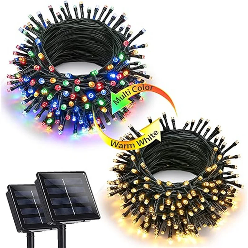 8Mode 22M 200LED IP65 Waterproof Christmas Decoration Led Fairy Light Outdoor Solar Powered String Lights Garden Wedding 299