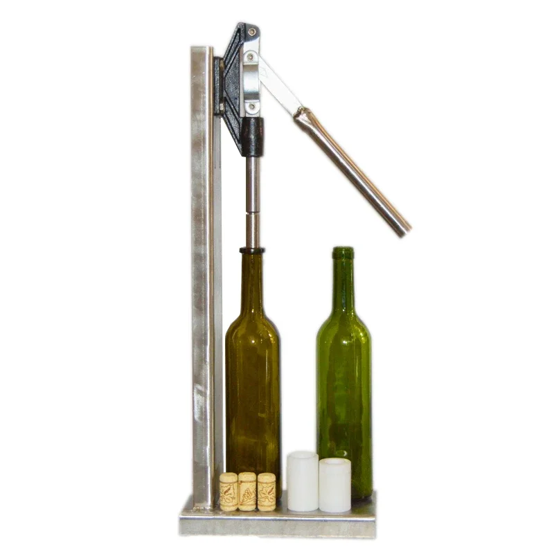 Stainless steel manual cork plug machine wine bottle plugging sealing machine