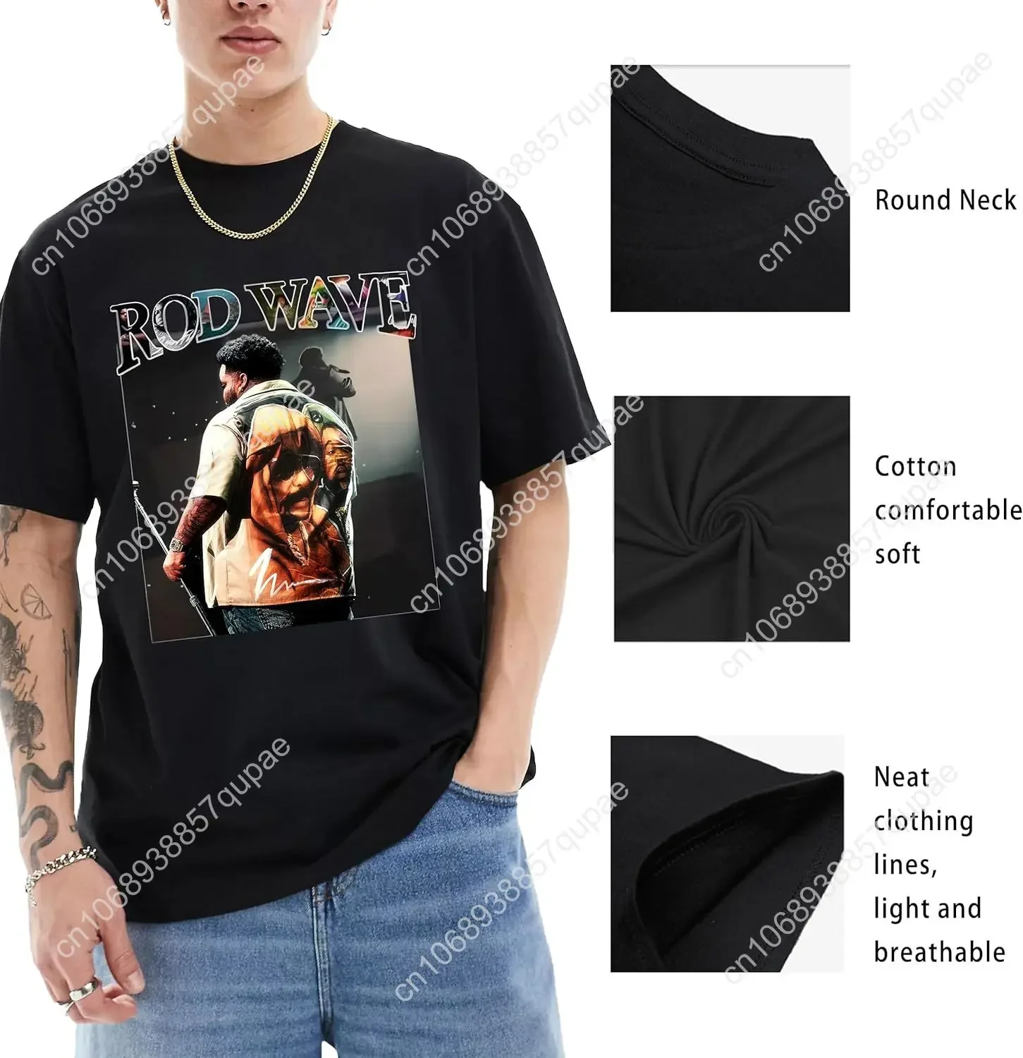Men Rod Double Faced Wave T Shirt Last Lap Tour Shirts Fashion Cotton Shirts Music Fans Tshirts As A Good Gift Shirts Women