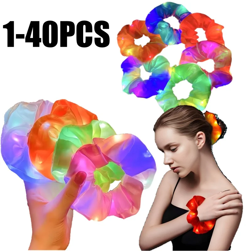 

Светящаяся в темноте LED-повязка на голову в форме сосиски для девочек, украшение для хвоста, светящиеся аксессуары для волос для праздничных образов