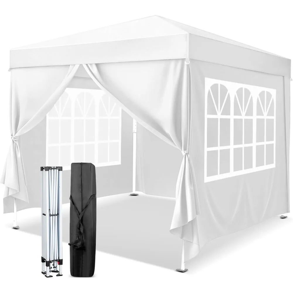 

10x10 Pop Up Canopy Tent with Sidewalls, Outdoor Gazebo Canopy Tent, Patio Event Tents Outdoor Commercial Canopy for Part