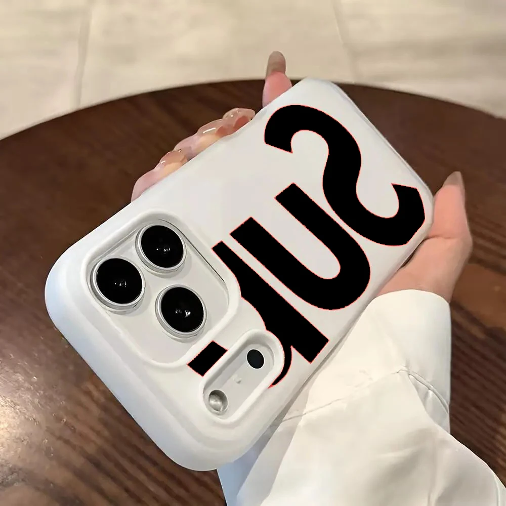Letter Pattern Shockproof Silicone Matte Candy Color 2 in 1 Phone Case for iPhone 17 17e Air 16e 16 15 14 13 Plus 12 11 Pro Max