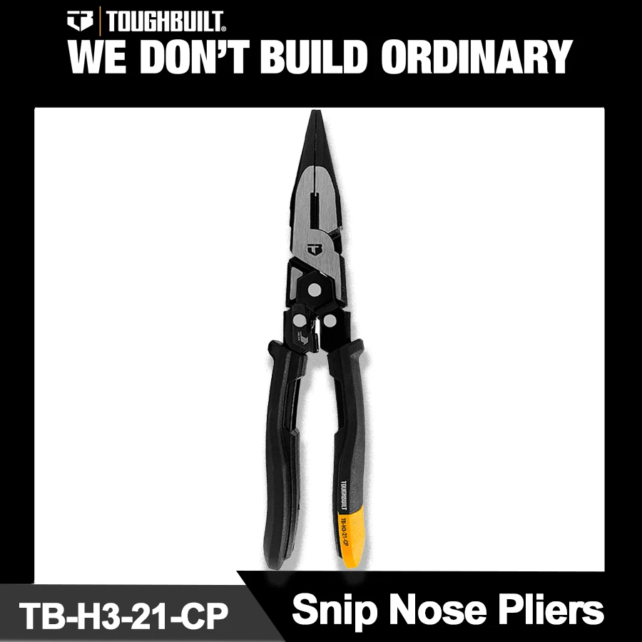 Toughbuilt-labor-saving Nose Alicate Alicate de Nariz Longo Naked Snip Reconjunto Spring Tb-h321-cp 235 mm
