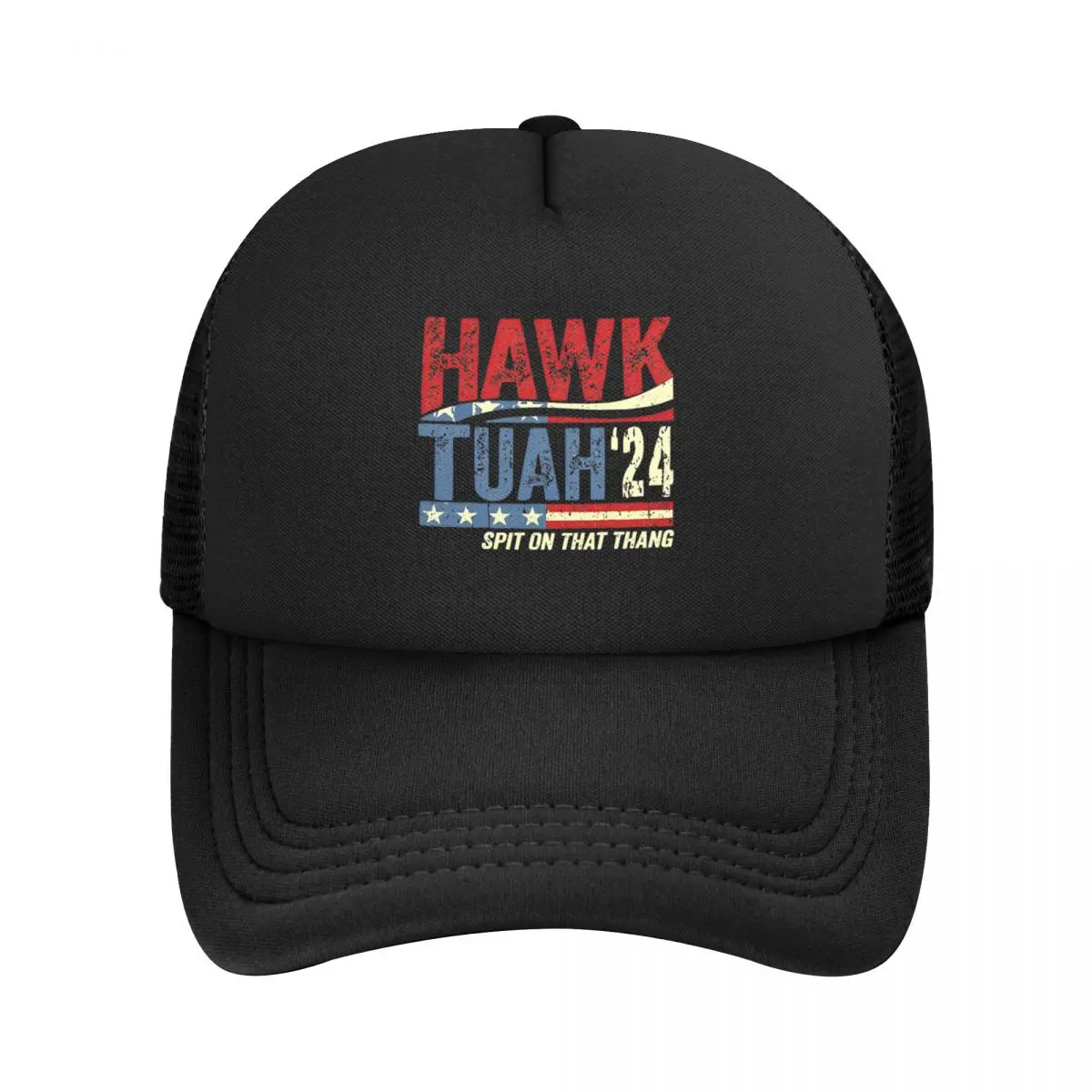 Retro Hawk Tuah 24 Mesh Baseball Caps Men Women Fashion Trucker Worker Cap Spit On That Thang Hat Adjustable Snapback Caps