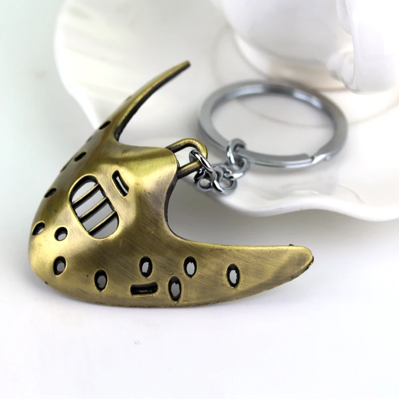 Movie Jewelry The Silence of The Lambs Mask Hannibal Lecter Keychain Pendant NecklaceJewelry Gifts Unisex  Accessories