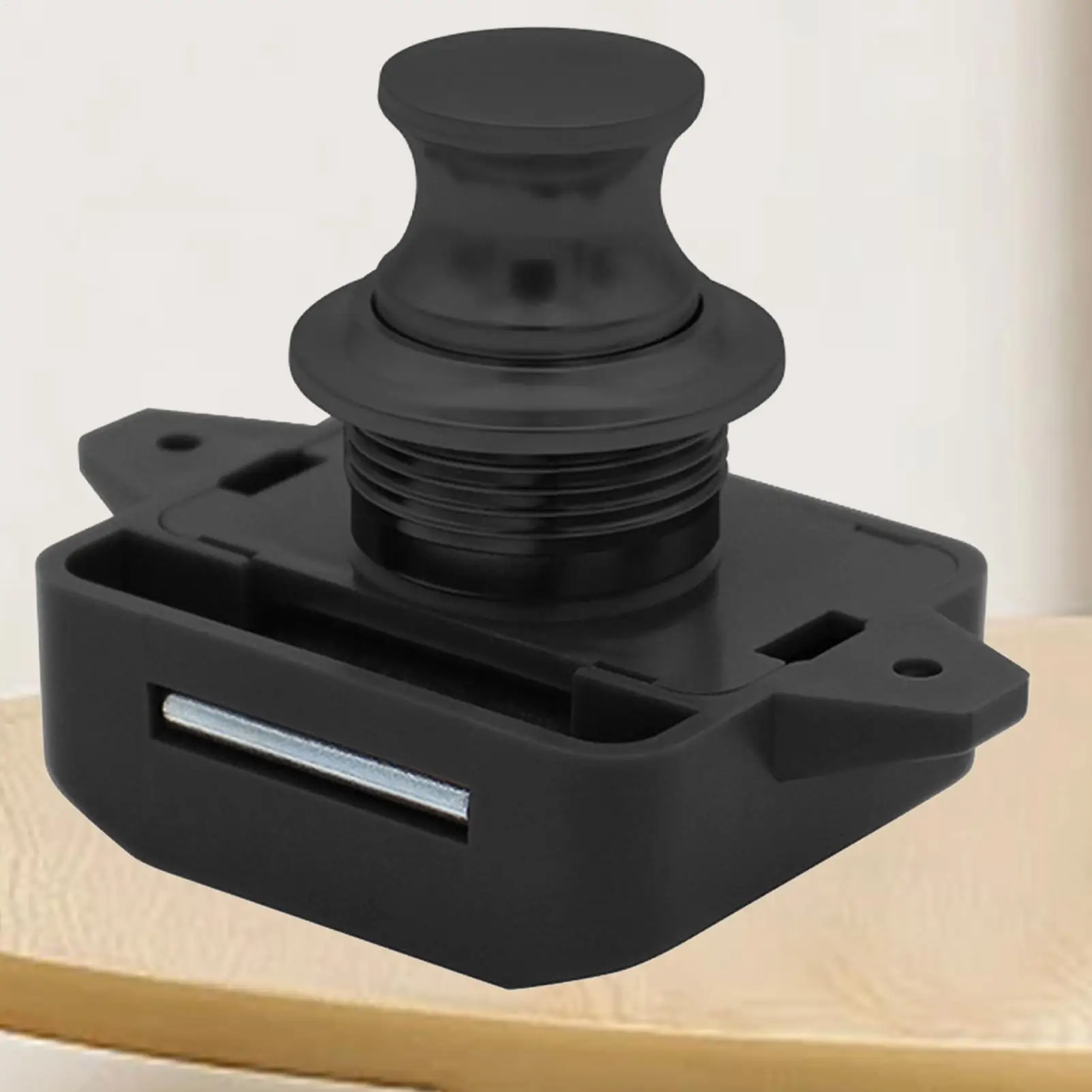 Rv Drawer Latch zinc alloy Push Button Lock Cupboard Knob Trailer Hitch Lock Rv Accessories for Motorhome Yachts Caravan