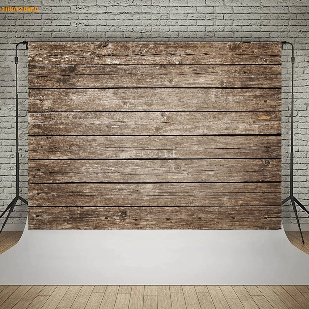 Tavola di legno Tavola Texture Vinile Sfondo fotografico Neonato Ritratto di animali domestici Cibo Photocall Sfondo Prop per studio fotografico