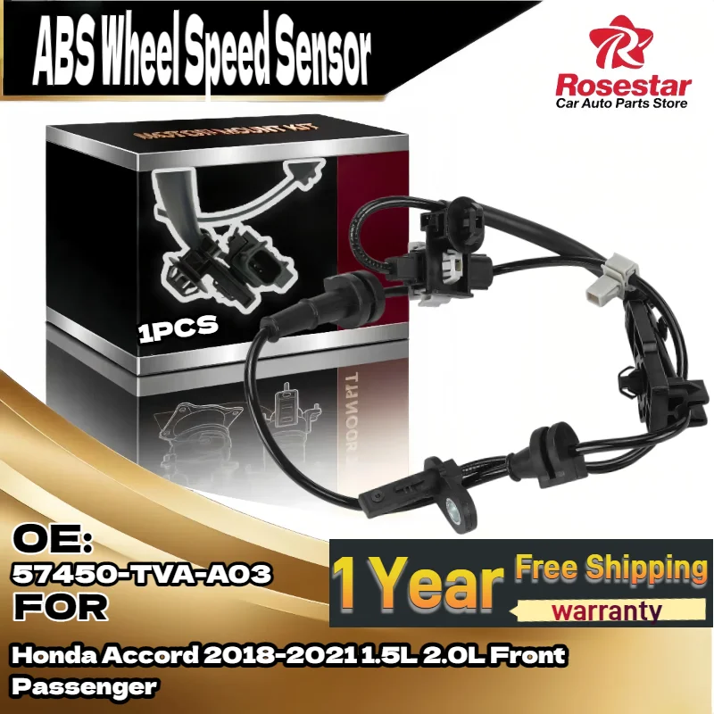 

For Front Right RH Side ABS Wheel Speed Sensor 57450-TVA-A03 For Honda Accord 2018-2021 1.5L 2.0L Brand New