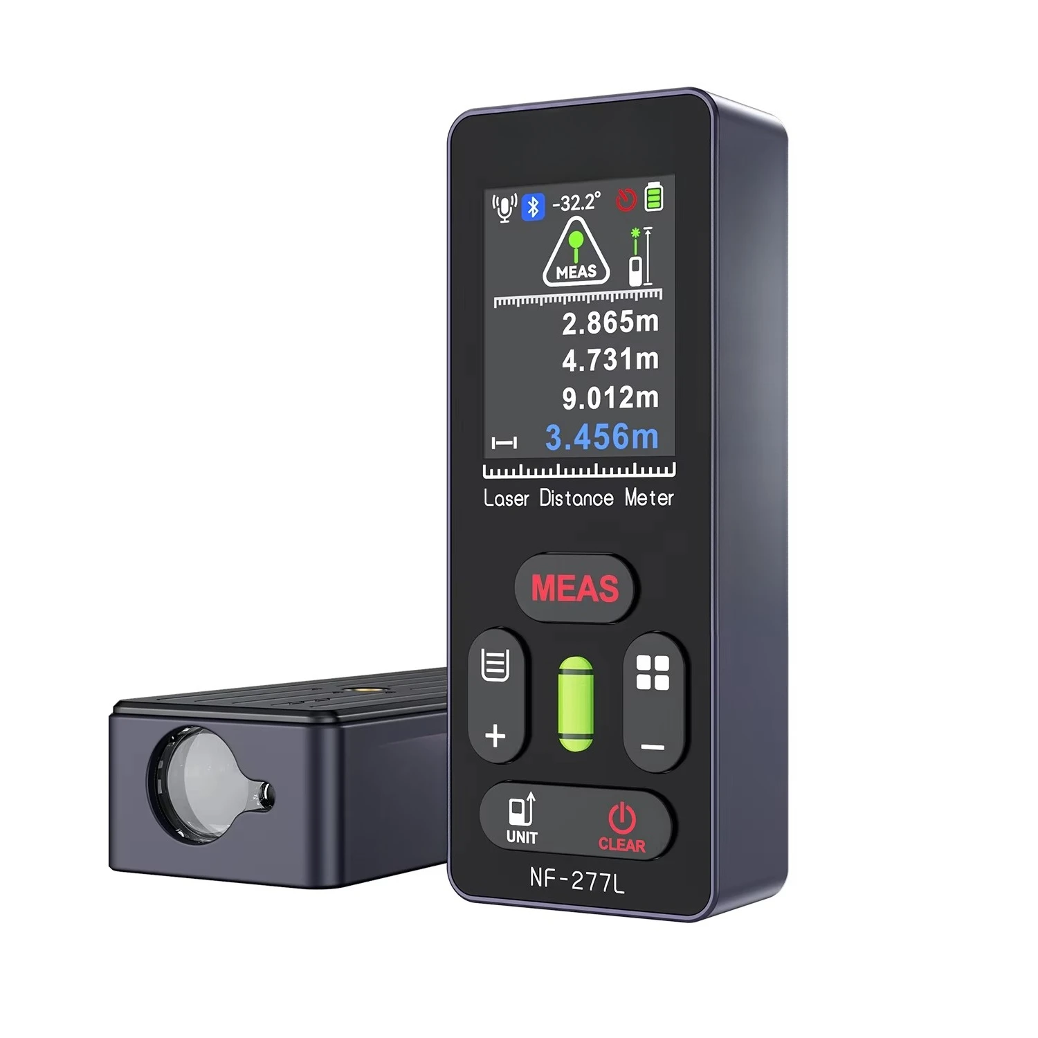 Green Light Laser Distance Meter 60M 100M Bulit-in Cross Line Laser Level Metal Frame