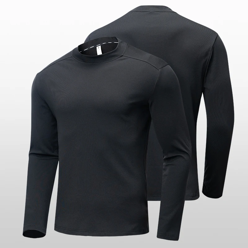 

Men's Thermal Long Sleeve T-Shirt - Warm Anti-Pilling Anti-Fade Crewneck Sweatshirt, Winter Running Fitness Casual Top