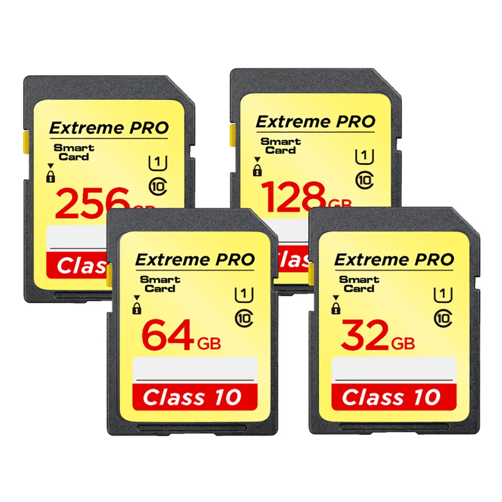 Memory Card 32GB 256GB 128GB การ์ด SD Flash Class 10 64GB 16GB 8GB หน่วยความจำ TF SD Card สำหรับกล้อง