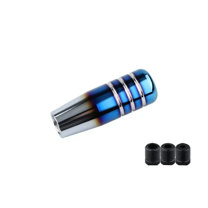 

Hot Universal Shift Handle Aluminum Alloy Gear Head with Grilled Blue Gear Lever Individuality Modification Cars