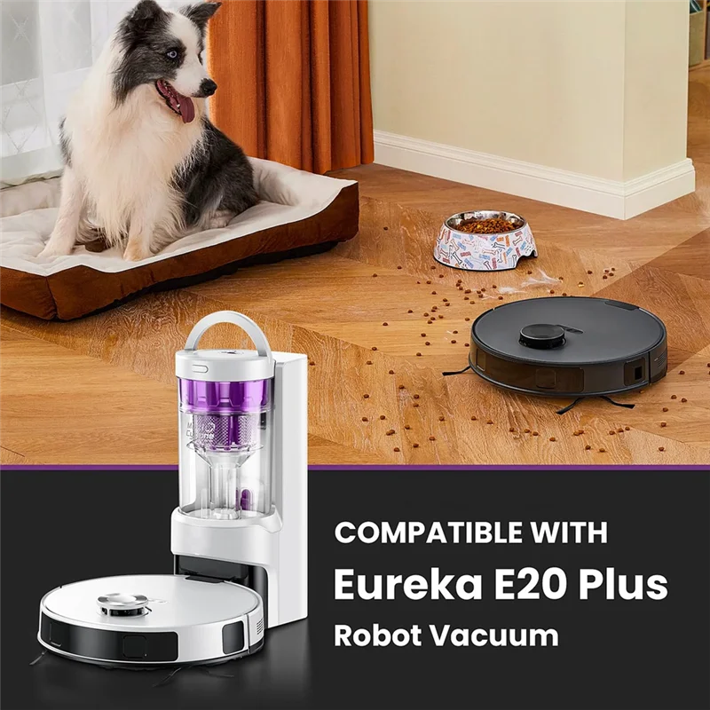 AC39-Parti di ricambio per aspirapolvere robot Eureka E20 Plus, spazzola in gomma, spazzole per spazzare bordi, filtri Hepa, panni per mocio