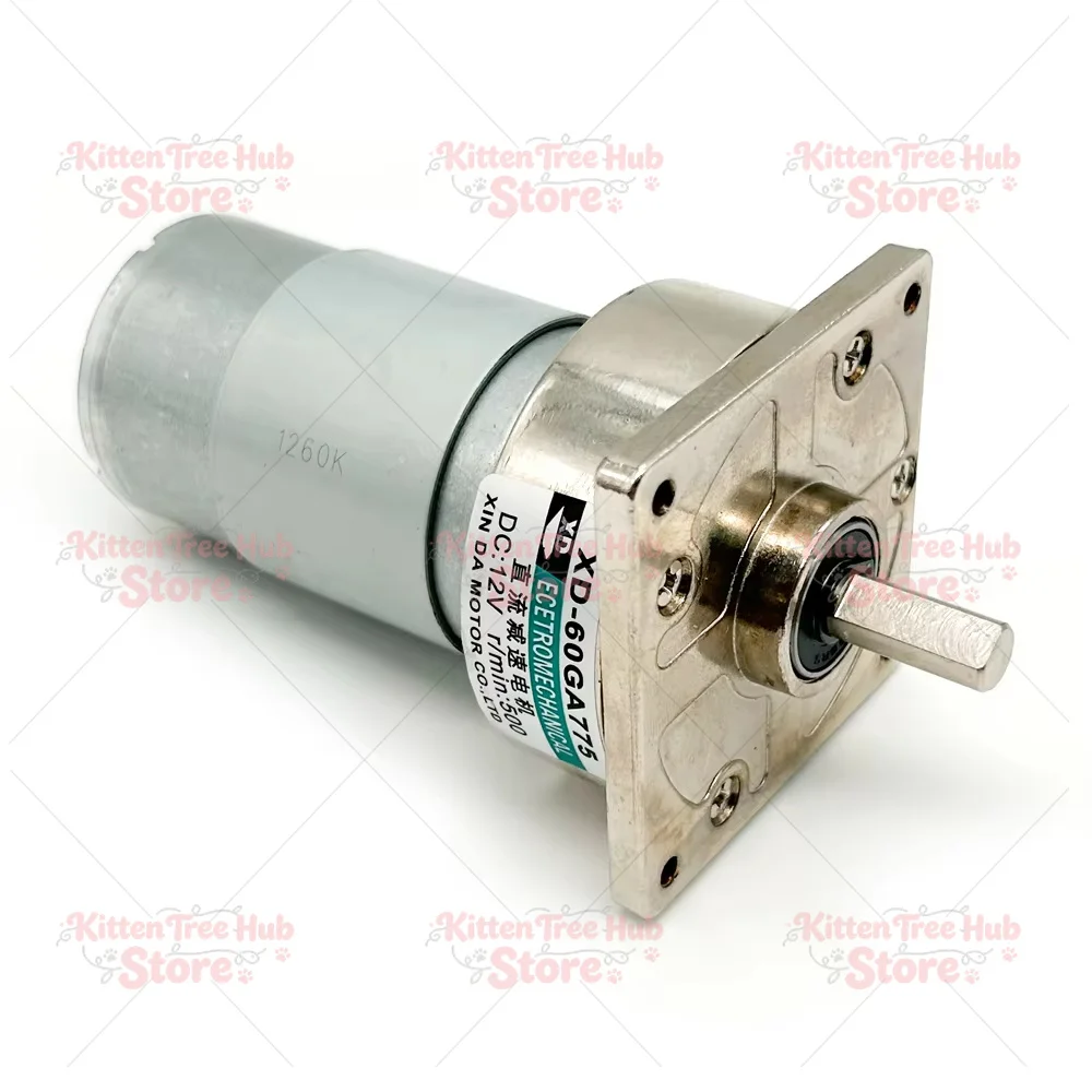 775 Gearmotor XD-60GA775: 12V/24V micro reducer, 35W high torque speed-regulating DC motor (suitable for DIY)