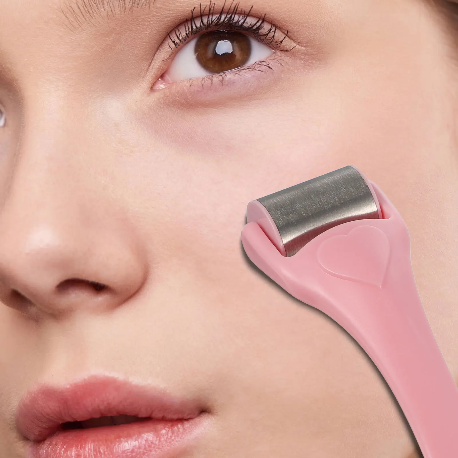 لتبريد الوجه أداة تدليك الوجه مقبض طويل إزالة النفخة تشديد البشرة يهدئ الحساسية تورم العناية بالجمال العرض