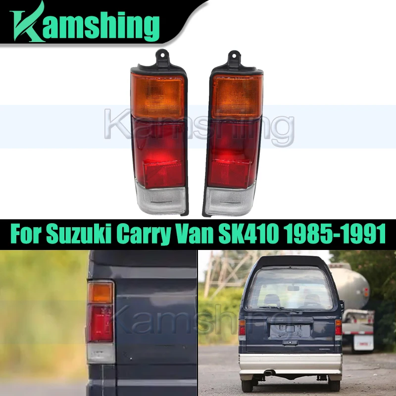 

1pair Rear Bumper Taillight For Suzuki Carry Van SK410 1985-1991 Rear Brake Light Stop Lamp Backup Light Taillamp Tail Lamp