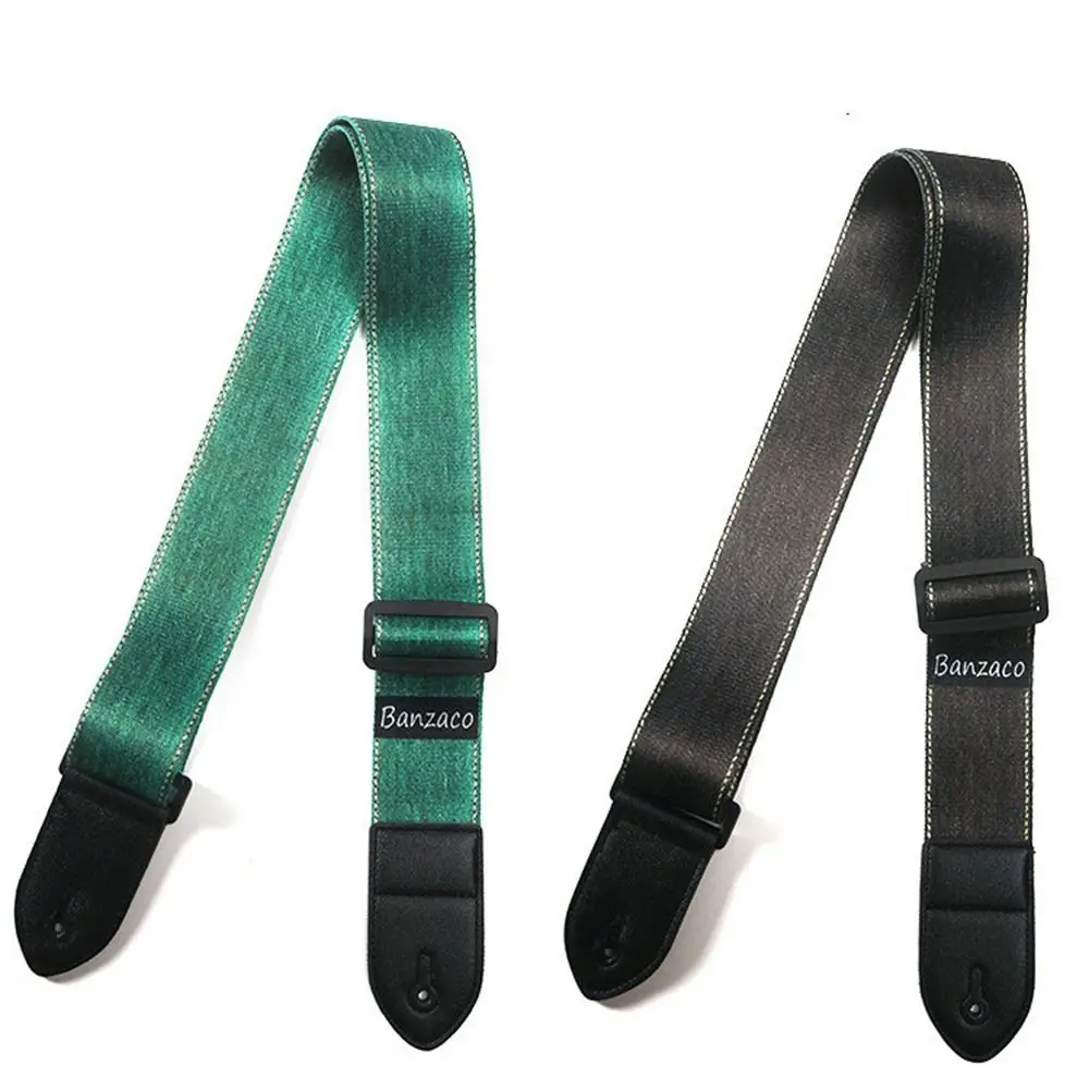 Correa de guitarra ajustable con estampado de Color, cinturón de guitarra eléctrica para Hobby, correa de hombro de guitarra Extra ancha de algodón, bajo clásico