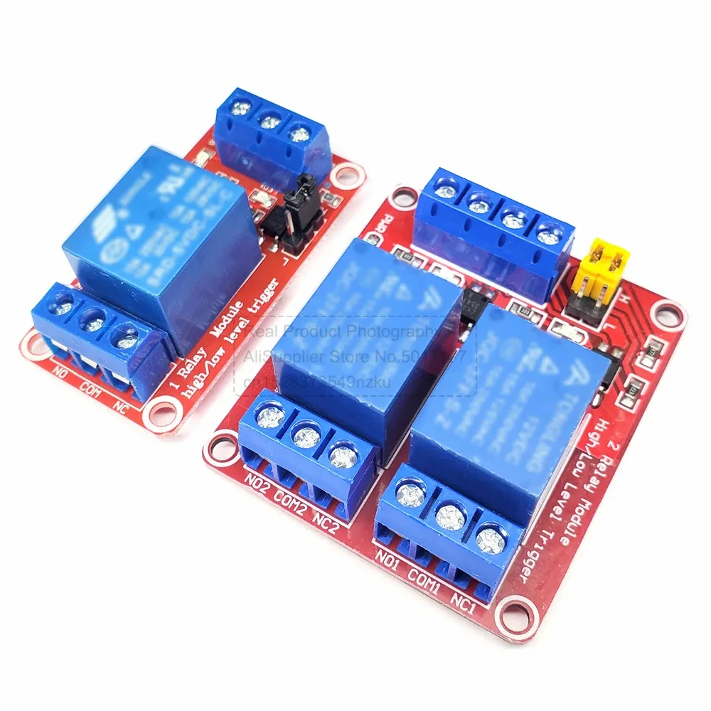 1 2 4 8 Channel Relay Module Board Shield Board Shield with Optocoupler for High and Low Level Trigger 5V 9V 12V 24V