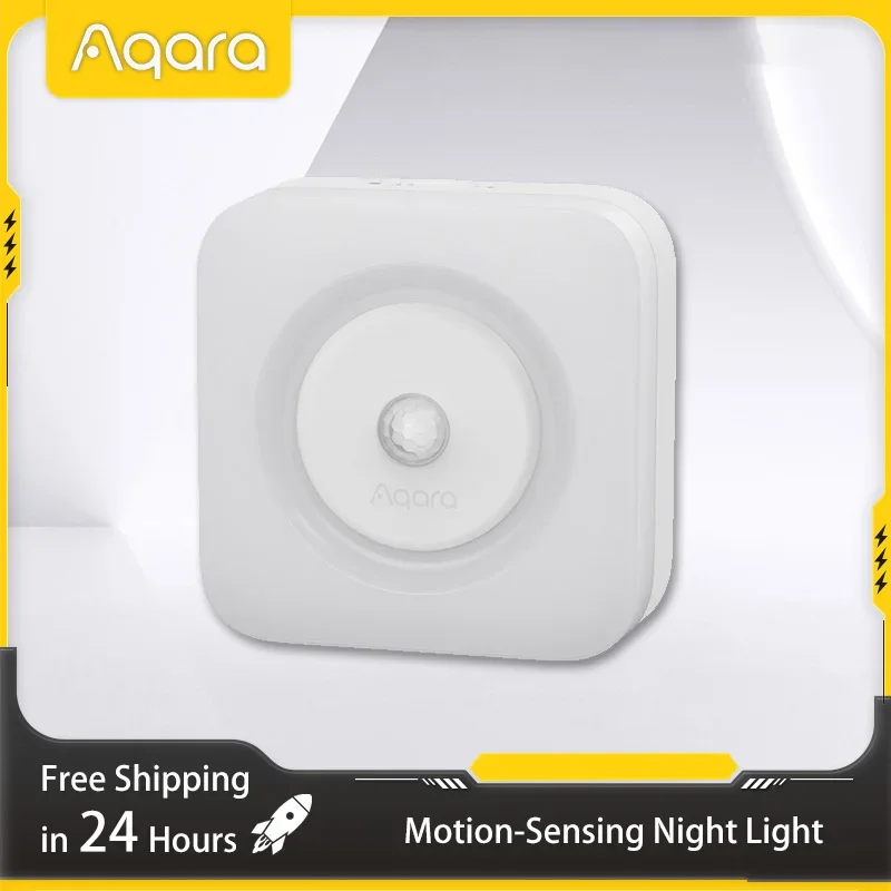 

Aqara Motion-Sensing Night Light Bedside Light-sensitive Night Lamp 3000K Warm Night Light Plug-in Version for Kids Room