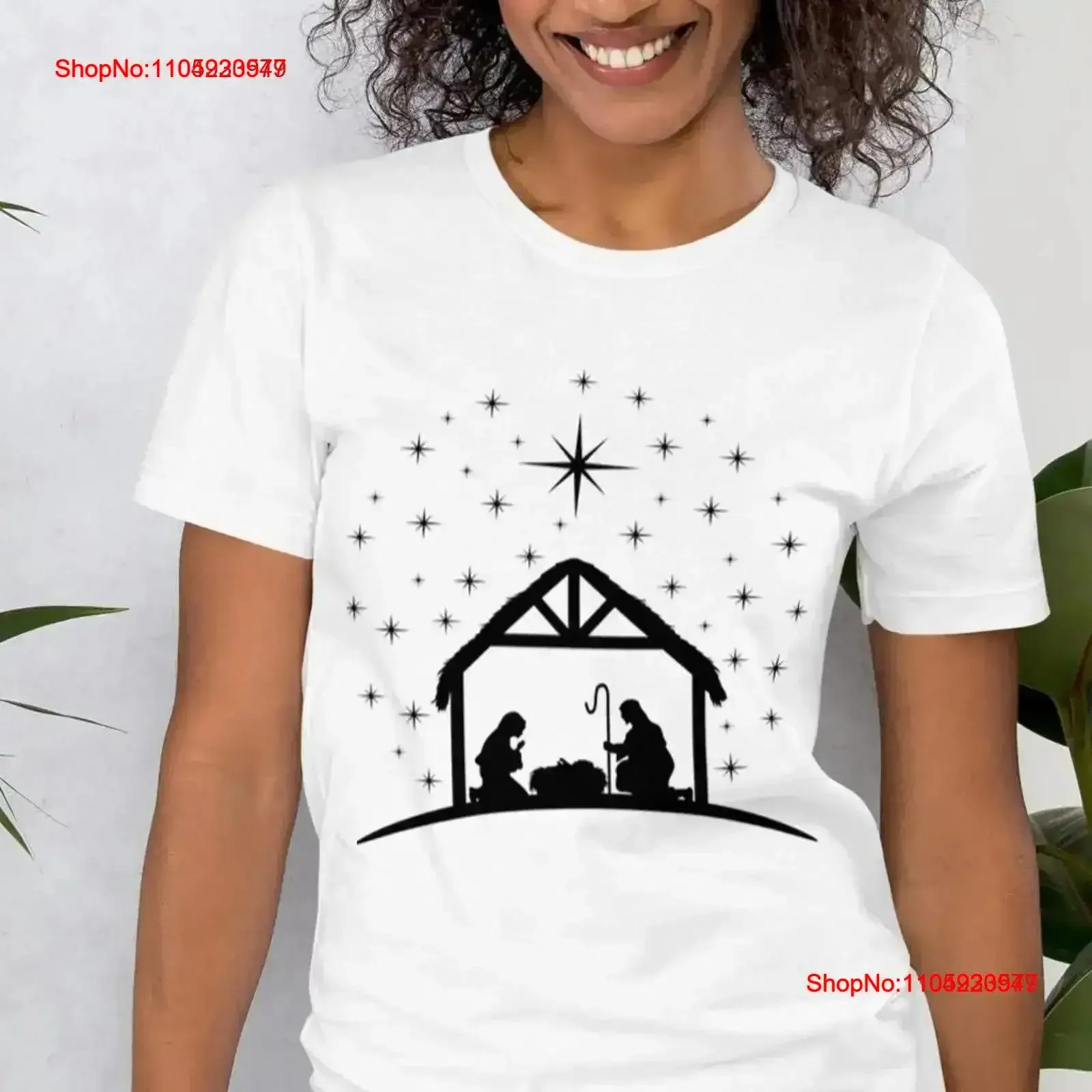 

NATIVITY SCENE CHRISTMAS T shirt for Him Her Boyfriend Girlfriend Husband Wife Mary Joseph Baby Jesus Manger vintage Washed