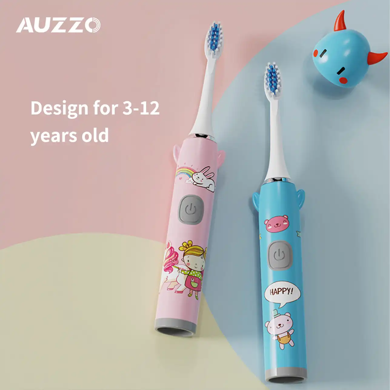 Ultrasonic Fashion Smart Sonic Kids Children's Electric Toothbrush With 6 Brush Heads 5 Modes