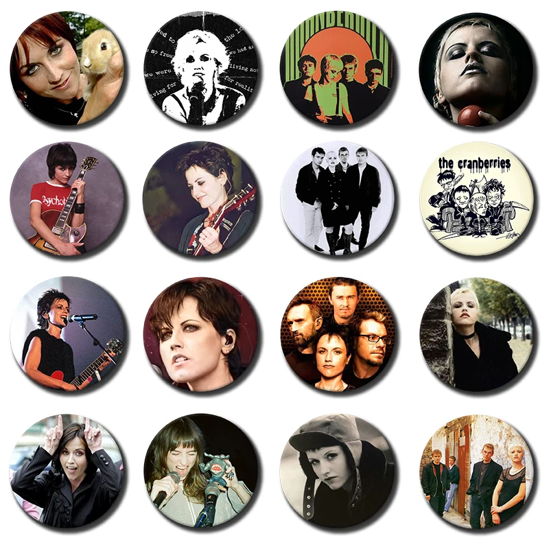 Classic Band The C-Cranberries Badge Zombie Cover Brooch Stylish Jewelry Ornament Dolores O'Riordan Lapel Pins Bag Accessories