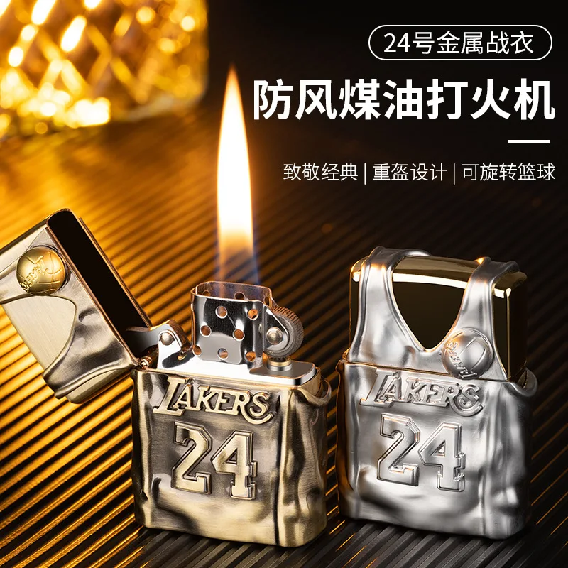 

Classic No 24 Jersey Armor Metal Lighter Rotatable Basketball Lighter Premium Gift for Men