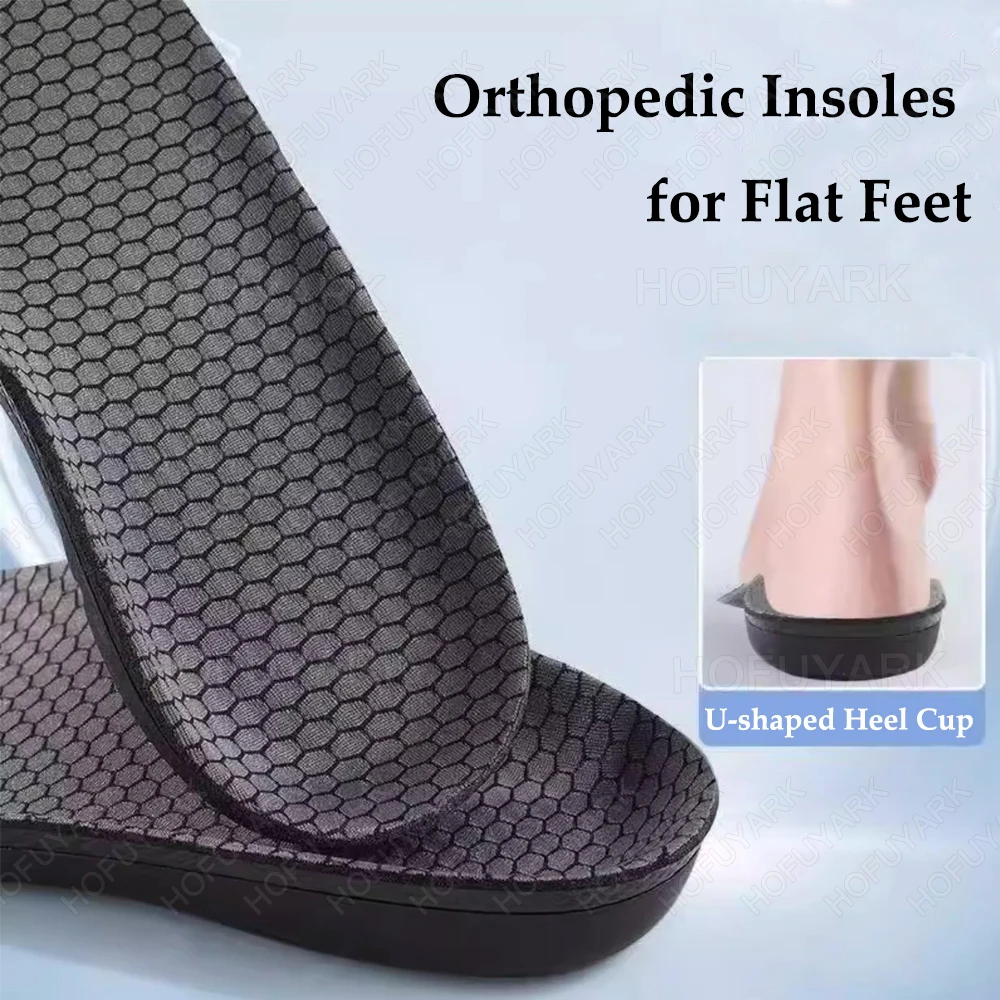 Sport Orthopedic Insoles for Feet Man Woman Planter Fasciitis Flat Foot Arch Support Insoles EVA Foam Shock-absorbing Shoe Pad