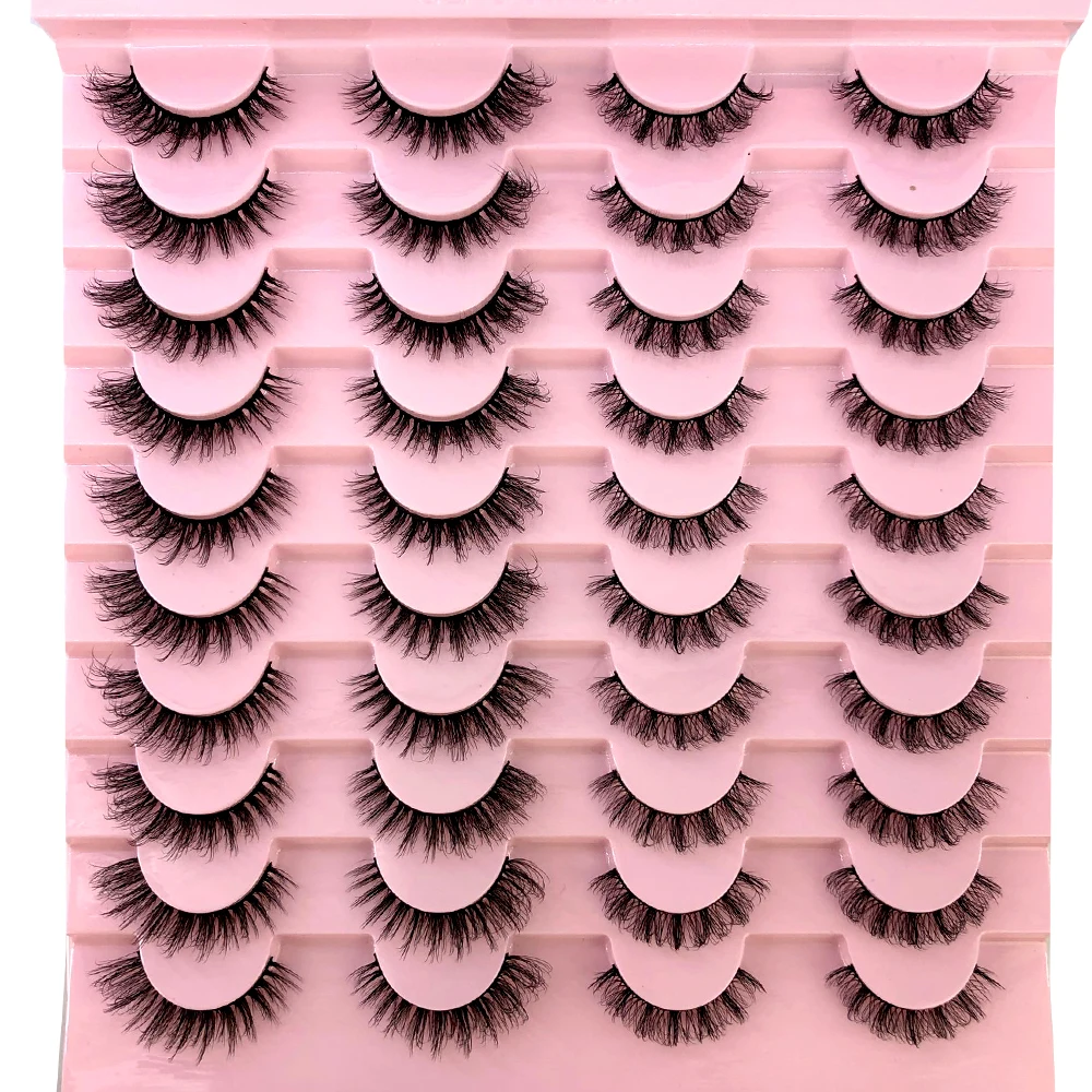 Neu: 20 Paar Natürliche Dicke Künstliche Wimpern, Lange 6D Nerz-Wimpern für Make-up und Wimpernverlängerung – Detail 30