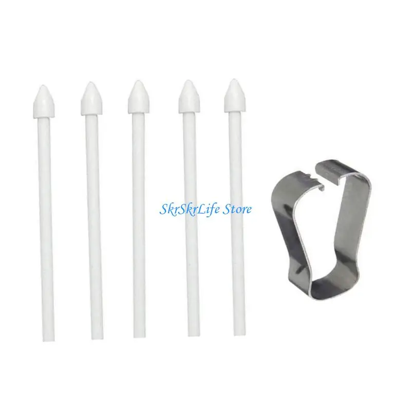 E65E 5Pcs Replacement Pen Nibs With Pen Clip Compatible For Tablets T860